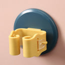 Punch Free Mop Holder Hook Wall Mounted Self Adhesive Broom Hanger (Yellow)
