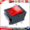 Rocker Switch Power Switch 2-Level 4 Pins with Light 10A AC125-250V (Red) Newly