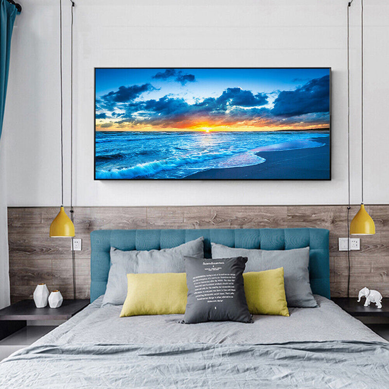 Sunrise at Sea Full Round 5D DIY Diamond Painting Embroidery Picture Home D