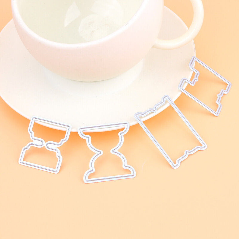 4pcs DIY Metal Embroidery Stencil Scrapbook Craft Die Cut