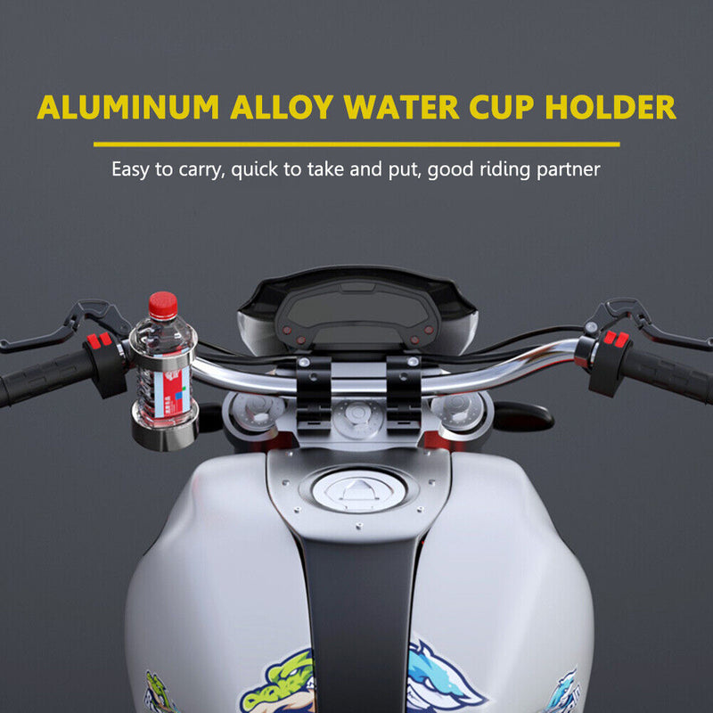 MTB Road Bicycle Bottle Holder Aluminum Alloy Bike Kettle Cup Rack (Sliver)