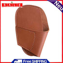 Golf Iron Club Head Cover Rod Head Protective Case PU Wedges Cover (Brown)