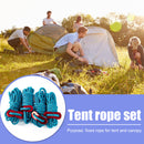 4pcs 4mm Tent Wind Rope Cord Tensioner Outdoor Camping Reflective Lanyard R