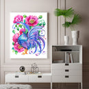 Animals in Flowers Partial Oil Paint By Number Kit DIY Frameless Drawing Pict
