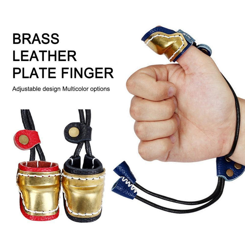 Thumb Finger Tip Protector Practice Archery Pull Arrow Guard Rings (Black)
