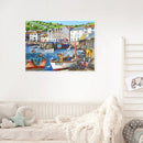 Full Embroidery 11CT Cross Stitch Stamped Kits Seaside Town DIY Decorative Craft