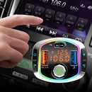 Type C Bluetooth FM Transmitter Car Kit Adapter Dual USB Charger Fast Charger
