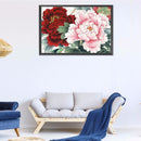 5D Diamond Painting Peony Flower Full Round Mosaic Canvas Picture DIY Home Decor
