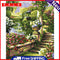 Frameless Painting By Numbers Step Up DIY Handmade Drawing On Canvas Craft Gift