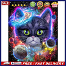 5D Diamond Painting Cat in the Universe Full Round Drill Rhinestone DIY Wall