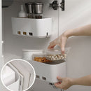Kitchen Storage Shelf Push Drawer Hanging Storage Basket Under Sink Drawer