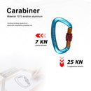 25KN Twistlock Climbing Carabiner Clips Auto Locking and Heavy Duty CE-Certif