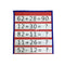 Desk Hanging Tabletop Pocket Chart Cards Holder Teaching Pocket Double-Sided