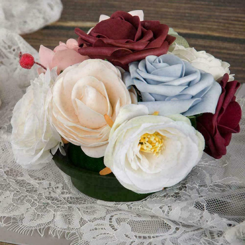 DIY Flower Arrangement Green Round Wet Floral Foam Wedding Flower B1K5 Mud A0D5