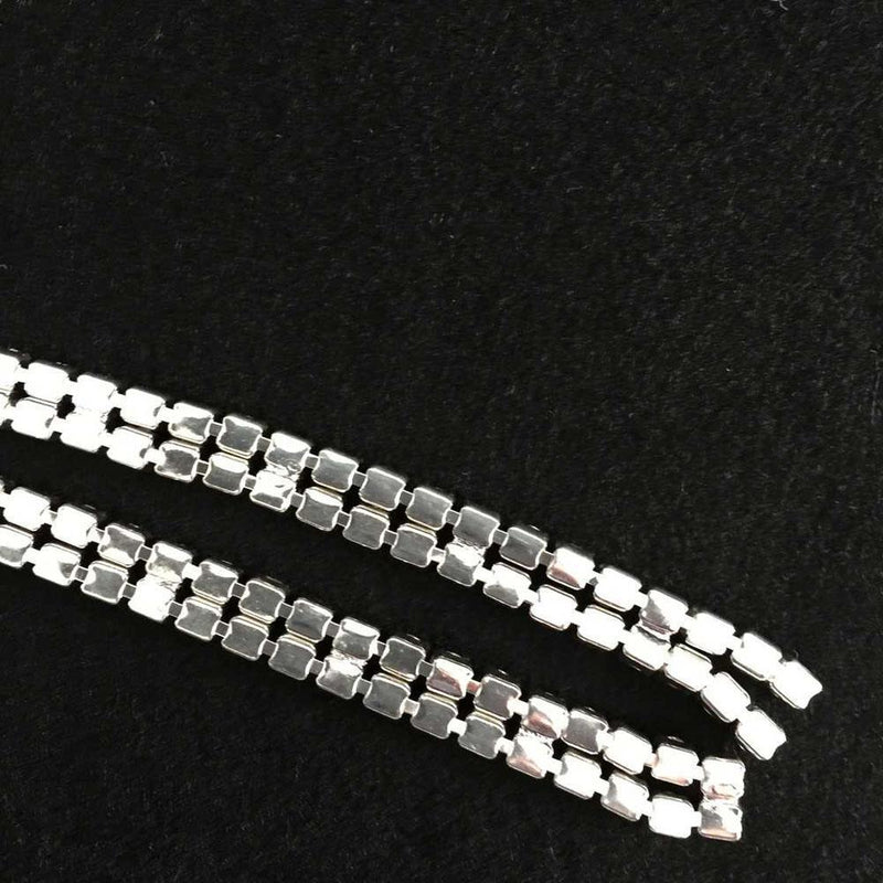 1 Yard Two Row Stones Rhinestone Trim Rhinestone Band Rhinestones Decorate Sewing
