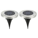 12 LED Solar Buried Light Waterproof Outdoor Lawn Ground Lamp (Warm White)