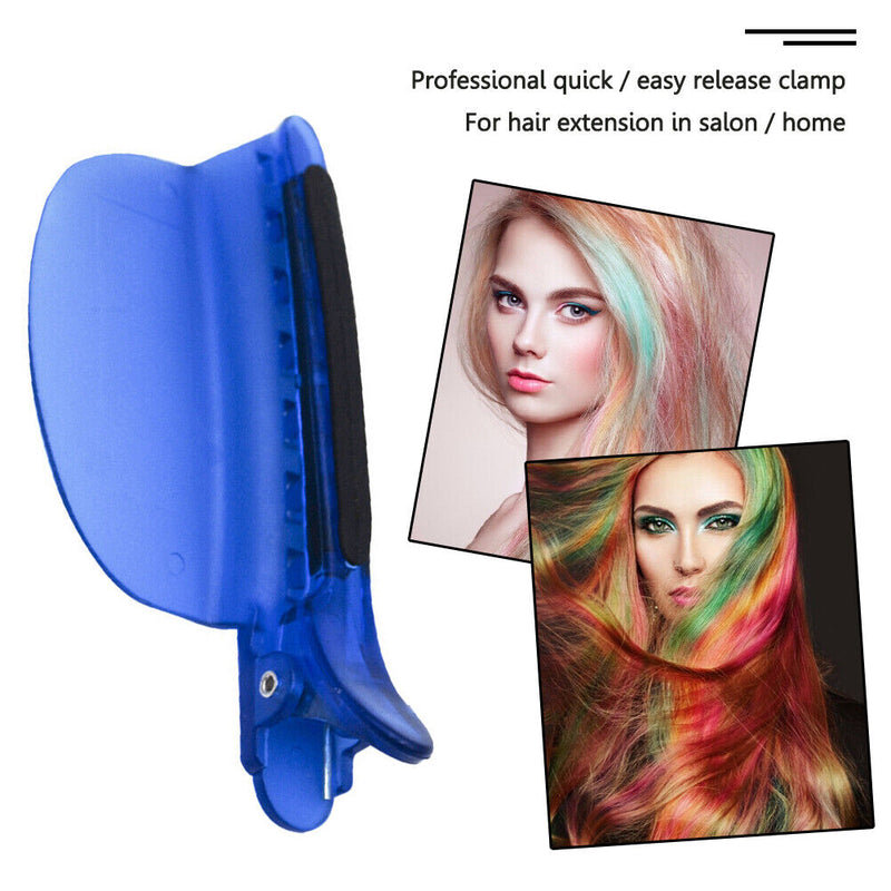 hairdressing clip Blue Color Sectioning Clips for Hair Extension dye tools Newly