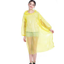 Emergency Rain Poncho Waterproof Coat Cape Disposable for Camping (Yellow) Newly