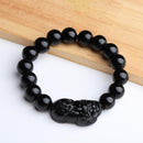 Fashion Jewelry Wealth Attract Black Pi Xiu Bracelet Glass 10MM Good Luck