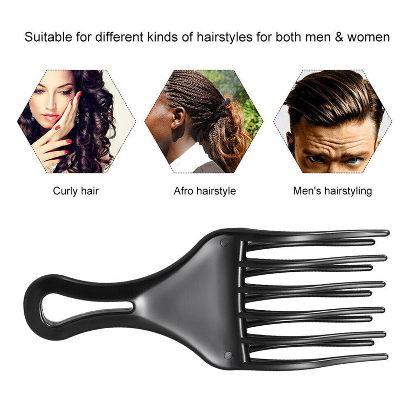 Hairdressing Fork Comb Salon Strong Grip Wide Teeth Hairstyle Comb Hair Car