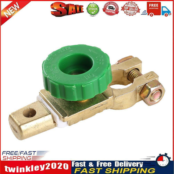 Car Battery Switch Battery Terminal Link Switch Quick Cut-off (Green 17mm) Newly