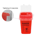 Tattoo Needle Tip Biohazard Barrel Garbage Bucket Container Artist Waste Box