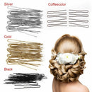4 Sets Hot Gifts Headwear Alloy U-shaped Waved Hair Pins Hairclips Barrette