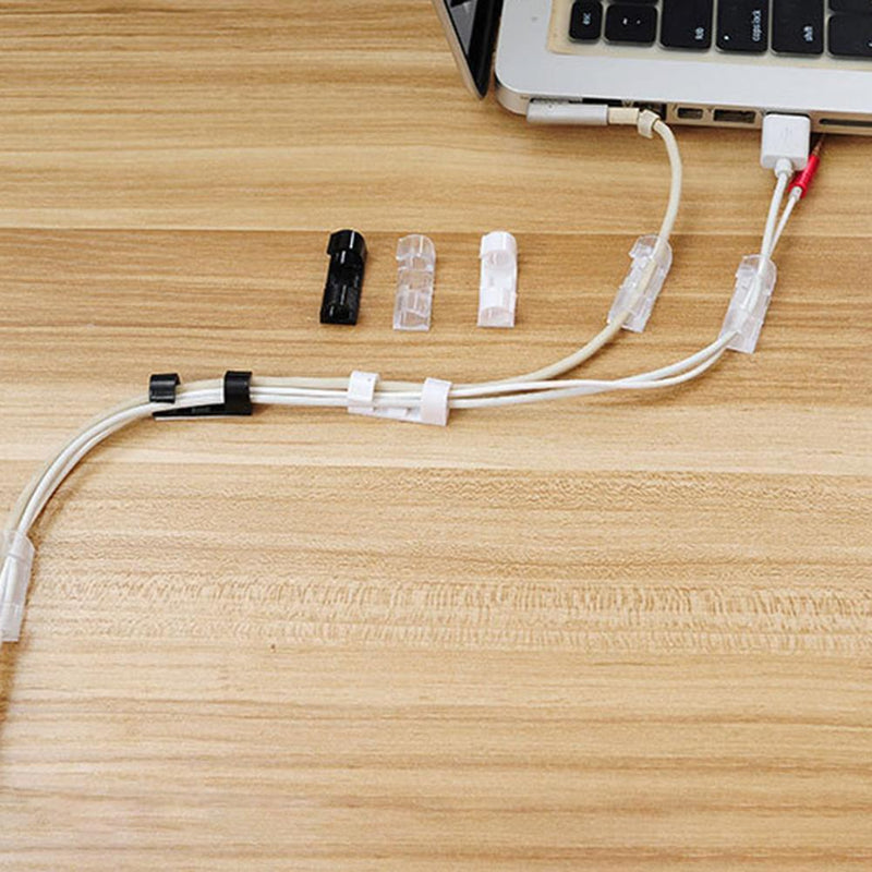 20pcs USB Wire Cable Line Organizer Retainer Clamp Auto Car Tie Lines Fixed Clip