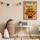 5D Diamond Pumpkin Painting Set for Kids, Plants, Crystal Rhinestone Embroidery, K