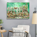 Diamond Painting 5D Full Round Drill Mosaic DIY Bicycle in Garden Kit Wall De