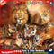 5D DIY Diamond Painting Jungle Animals Full Round Rhinestone Home Picture Newly