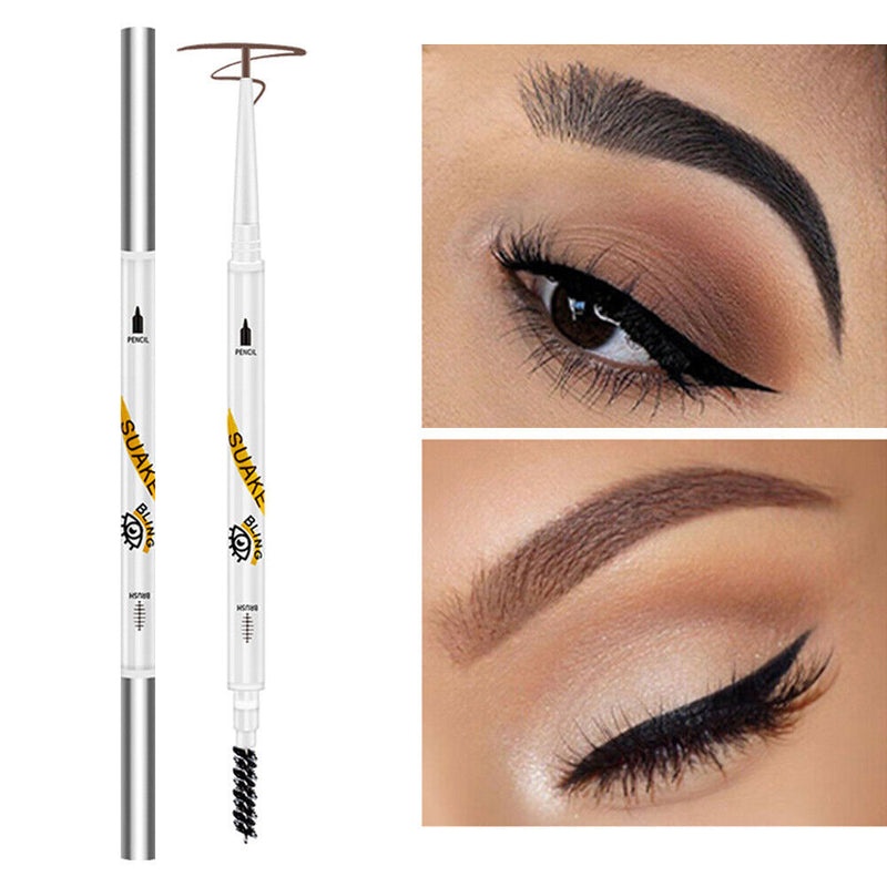 Women Eyebrow Pen with Duel Tip Not Dizzy Long Lasting Cosmetic Eye Brow Penc