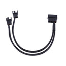 4pin IDE Molex to 2-Port 3Pin/4Pin Cooler Cooling Fan Splitter Power Cable