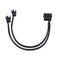 4pin IDE Molex to 2-Port 3Pin/4Pin Cooler Cooling Fan Splitter Power Cable