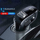 Car Fm Transmitter Bluetooth 5.0 Aux Hands-free Wireless DC12-24 Dual Usb M7R6