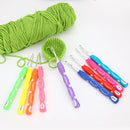Crochet Hook Set Yarn Knitting Needles with Knit Gauge Scissors Sewing Tool