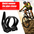 MTB Road Bike Seat Post Clamp Quick Release Seatpost Collar 34.9mm (Black) Newly