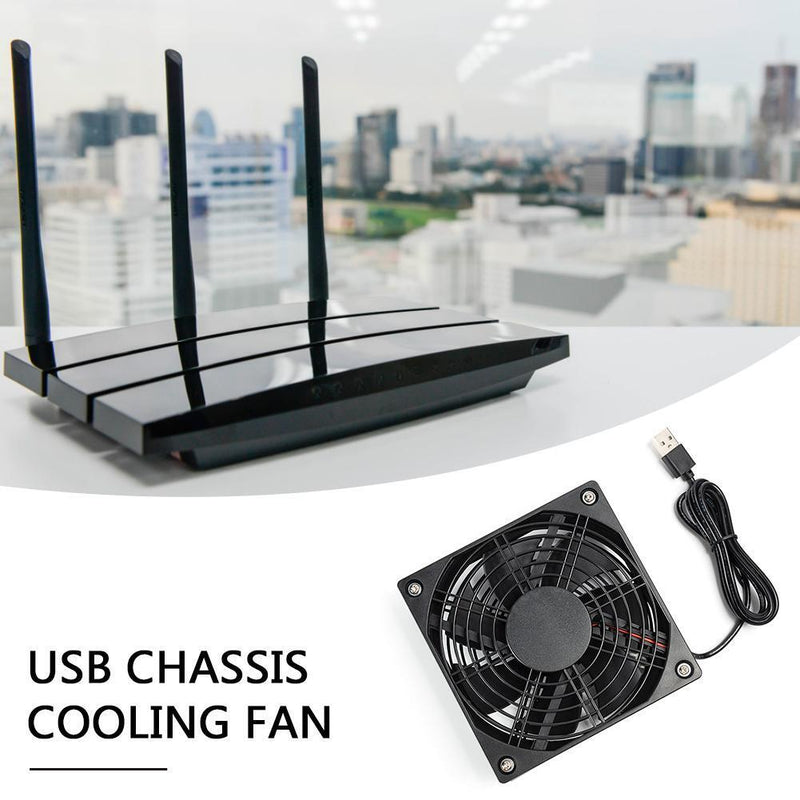 5V USB Computer Chassis Cooling Fan Wireless Router Set-top Box Mute Cooler
