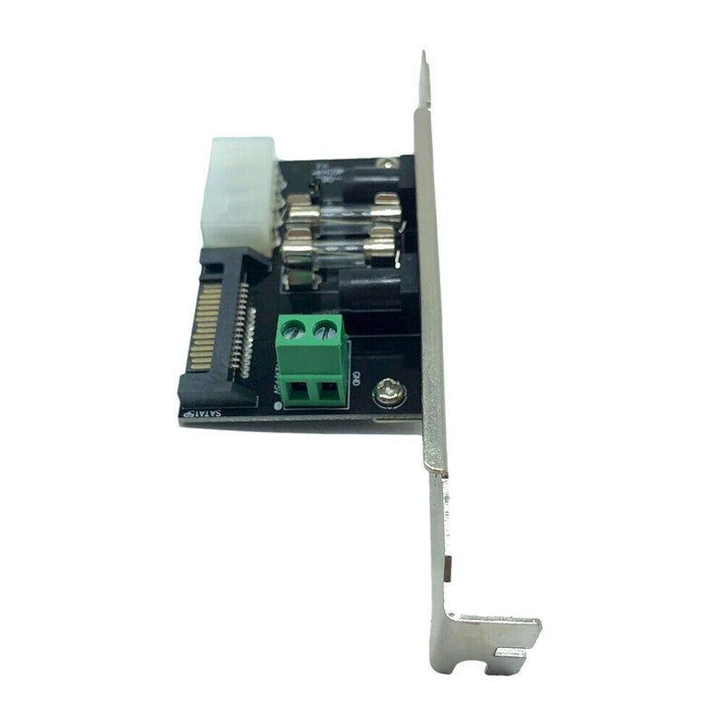 Computer PC ATX Power Lead-out Board 12V/5V Chassis External DC Baffle Board Kit