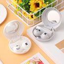 Cute Book shape Contact Lens Box Mirror Lens Case Soaking Storage Travel Holder