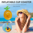 Inflatable Cup Coaster Outdoor Swimming Pool Water Floating Drink Cup Holder