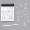 Christmas Pattern Metal Cutting The Paper Card Stencils Craft Transparent Seal