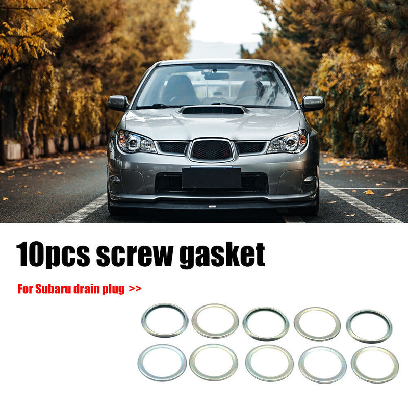 Oil Drain Plug Crush Washer Gaskets for Subaru 1985-2018 11126AA000 Set of
