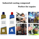 2pcs Metal Repair Glue Iron Steel Radiator Water Tank Leakage Adhesive Sealan