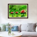 Green Leaf Ladybug 5D Diamond Painting Embroidery DIY Cross Stitch Decor Newly
