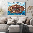 Animals 11CT Stamped DIY Embroidery Full Cross Stitch Handmade Wall Art Craft