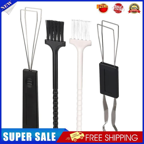 4pcs Mechanical Keyboard Keycap Puller with Brushes for Cherry MX (Black)