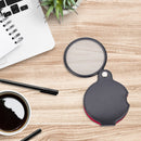 Foldable Magnifying Glass Reading Monocle 6X Pocket Magnifier with Leather Case