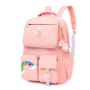 #A Korean Fashion Backpack Rainbow Shoulder Strap Teenage Girl Children Schoolba