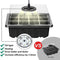 5pcs Seed Starter Trays with Grow Light Garden Plant Seedling Box (Black) Newly